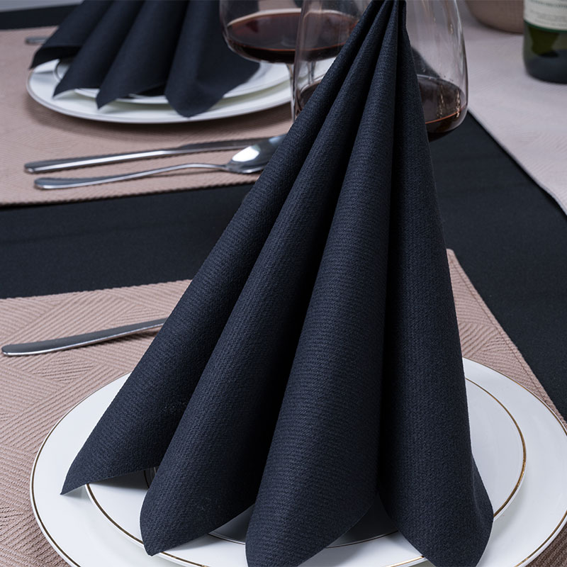 Schwarze Airlaid-Servietten mit mittlerer bis hoher Saugfähigkeit: Das Geheimnis hinter der Wasseraufnahme