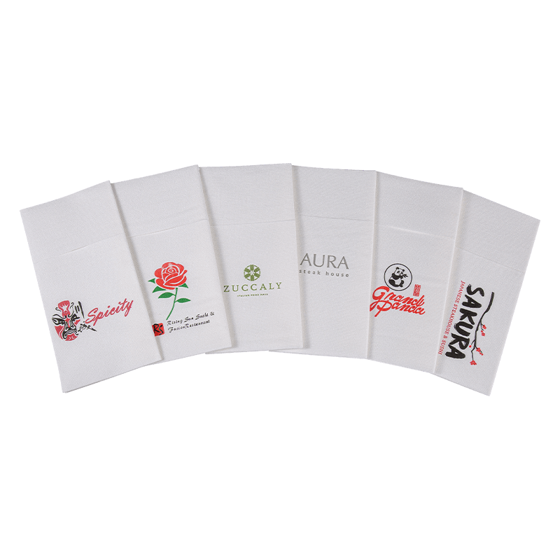 40x40 Soft Airlaid Paper Servietten mit Pocket SJ1301