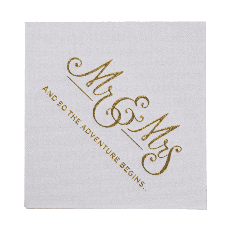 25x25 hochsauges Airlaid -Papierservietten mit heißem Stempel SJ1401