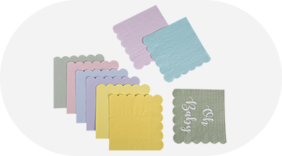 Die geschnittenen Servietten